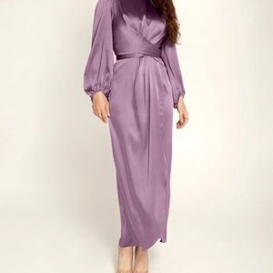 Purple cocktail dress